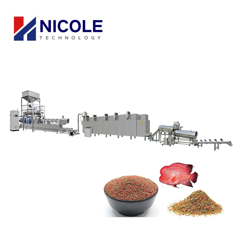 High Output Pet Food Extruder Machinery Aquatic Fish Feed Production Line