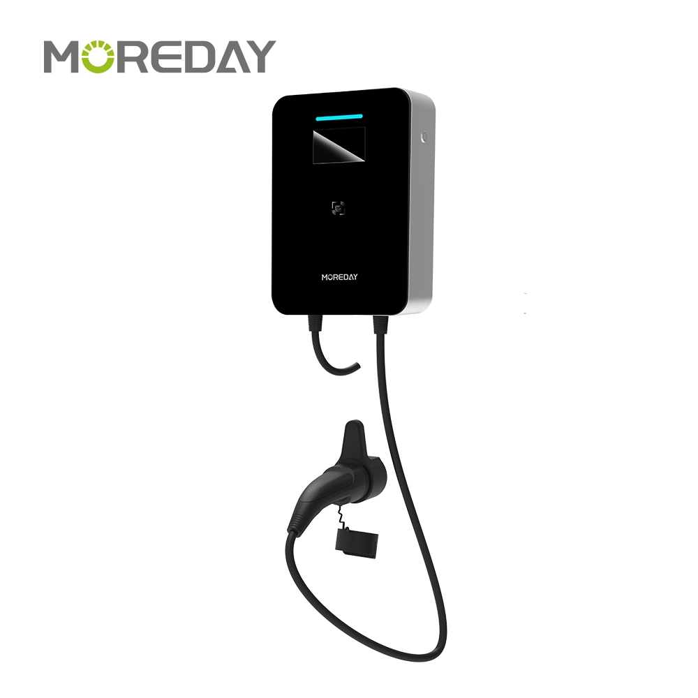 Chargeur EV 11kw prise type 2 IEC62196-2 avec câble de 5m 16A Boîtier mural EVSE 3 phases 380 V pour le chargement de voitures électriques Station