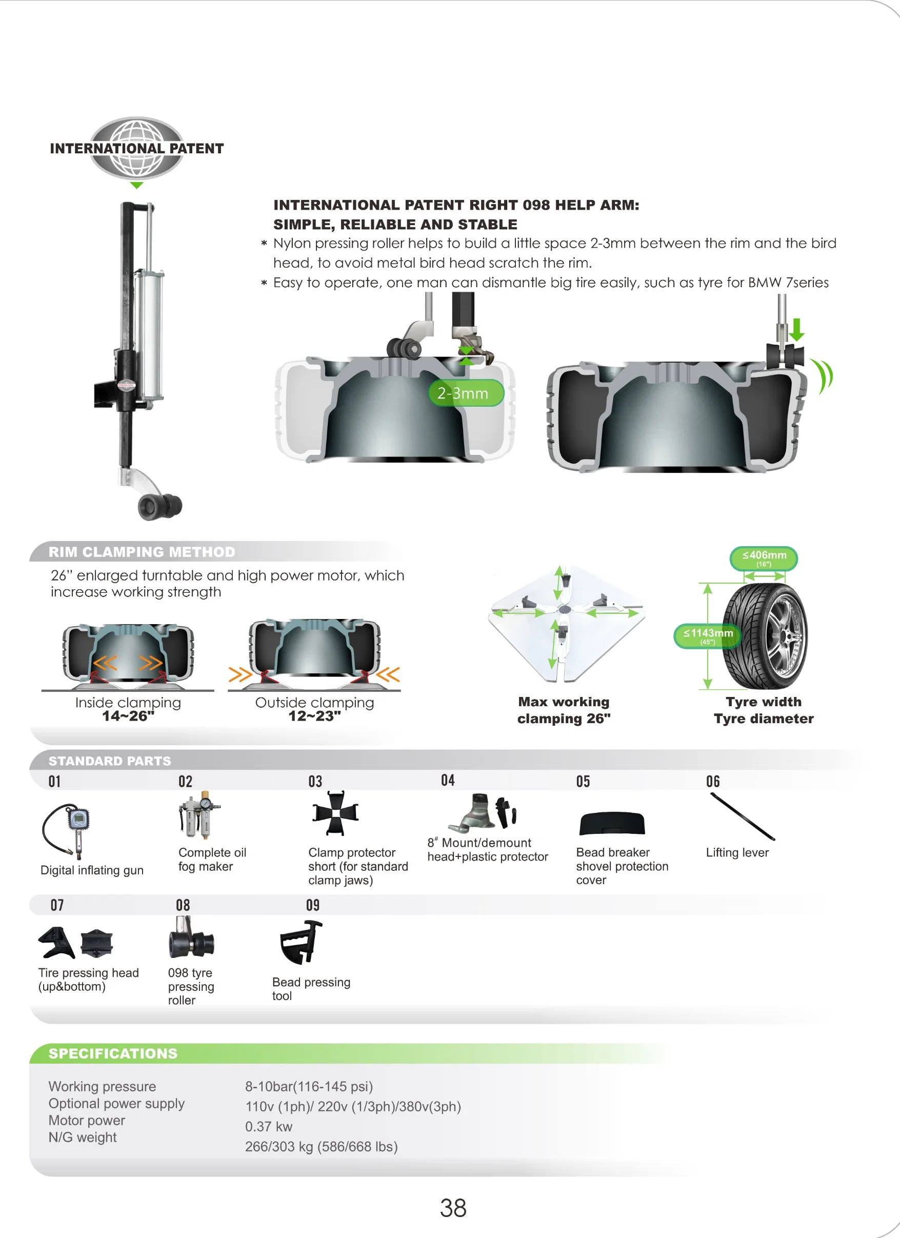 Puli New Semi Automatic Swing Arm Tyre Changer CE Price Pl-6092 Auto Maintenance Repair Equipment on Sale