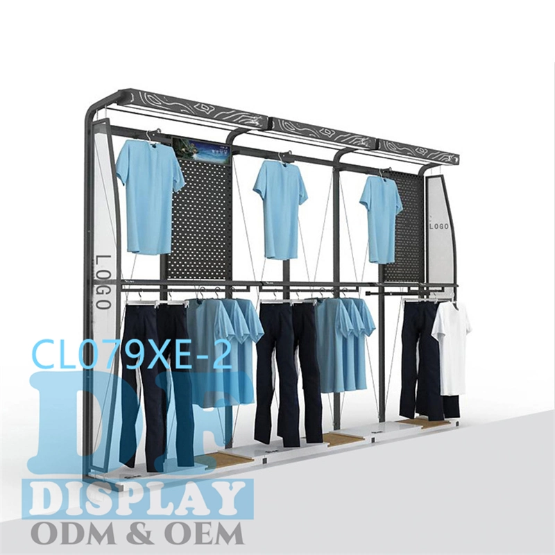 Boutique Mens Cloth Display Stand Display Racks Shop Display Garment Clothing Rack Shelf for Clothes Shop Fittings Display