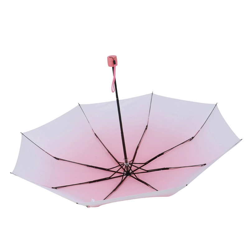 21inch 8K manche en métal manche en plastique pluie 3 parasol pliable Avec dragonne