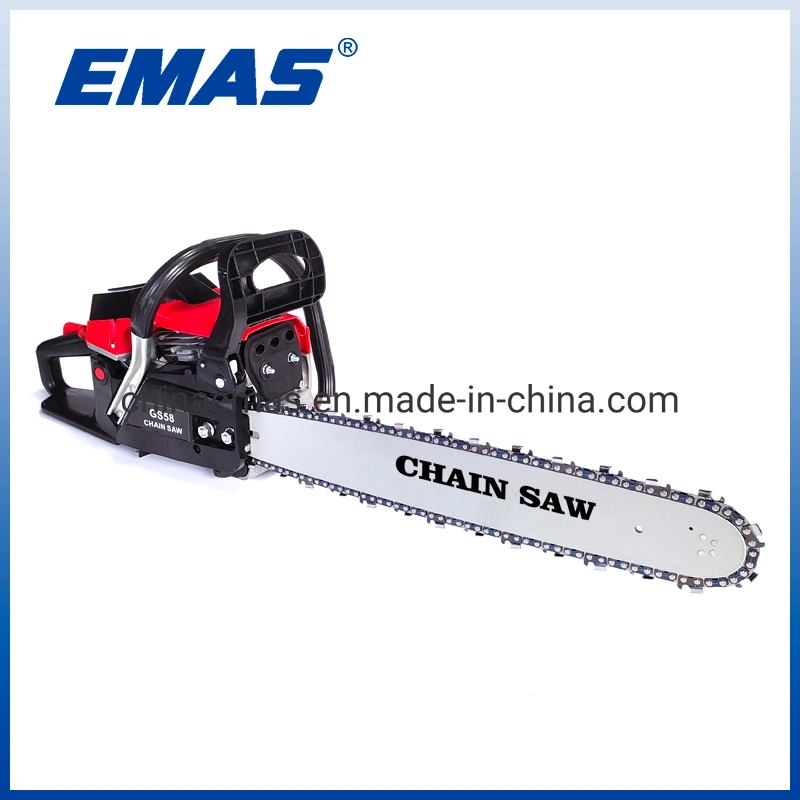 Emas 58cc Gasoline Garden Tools Chainsaw Economical Type