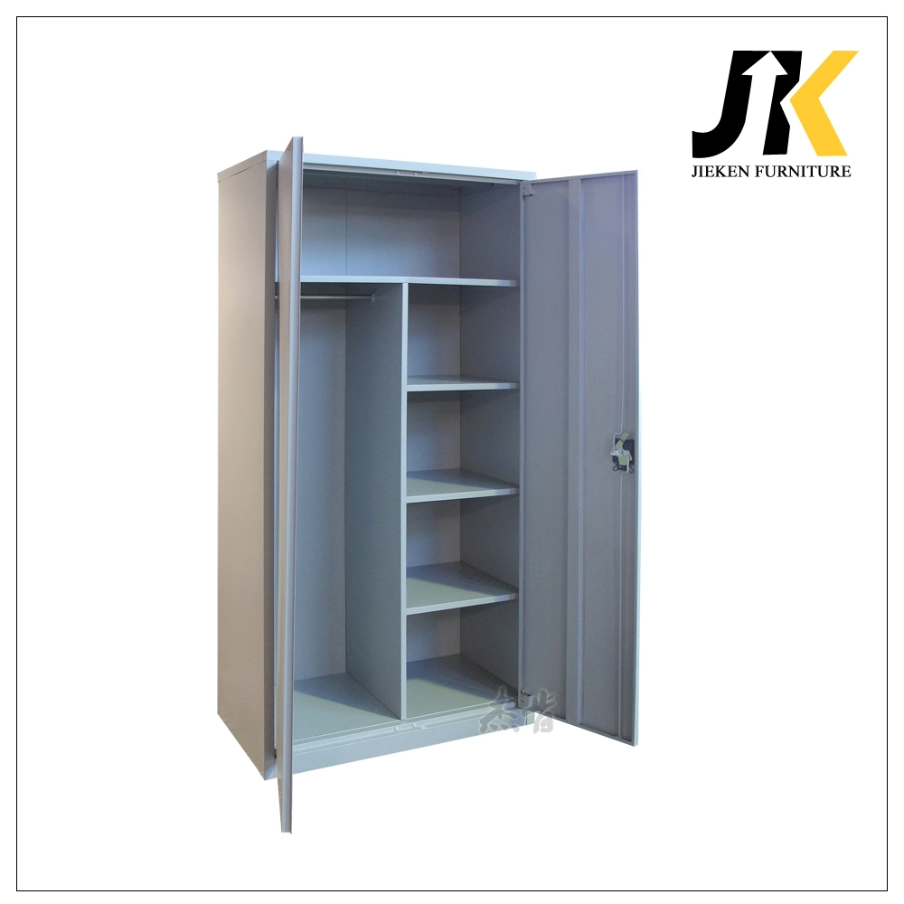 Wholesale/Supplier Storage Iron Cupboard 2 Door Clothing Steel Furniture Almirah Locker Wardrobe