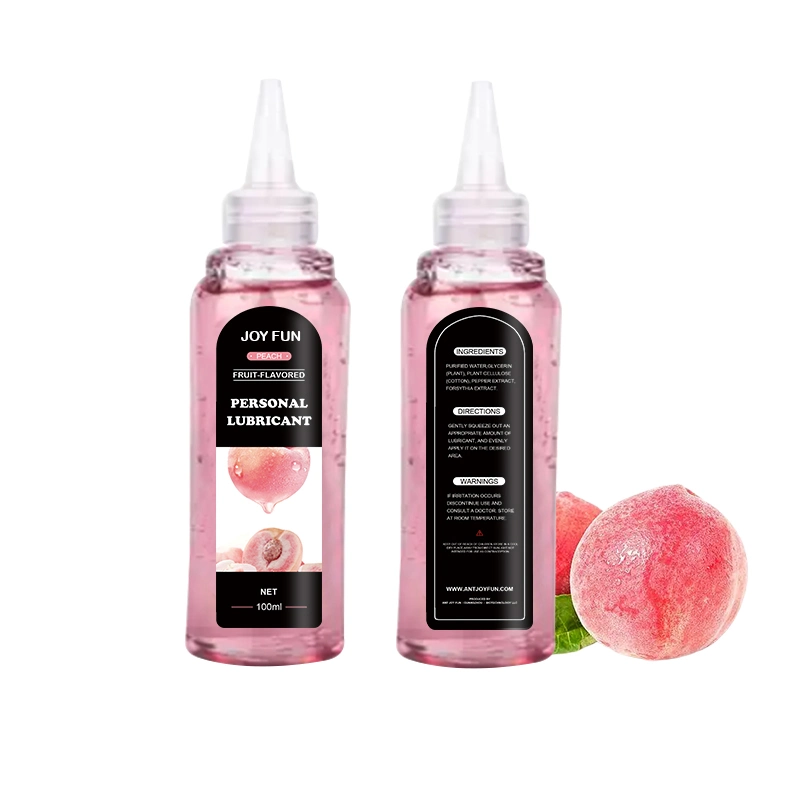 Sabor de fruta lubrificante sexual orgasmo óleo de massagem corporal aromatizado Lubrificante Pessoal para adultos Atolamento à base de água