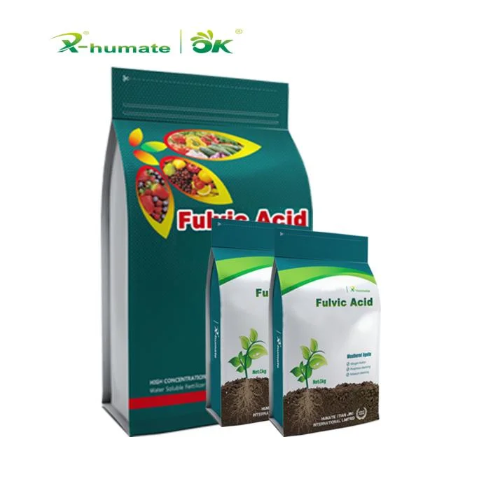 X-Humate 100% الماء Soluble Fulvic Acid Powder 50%