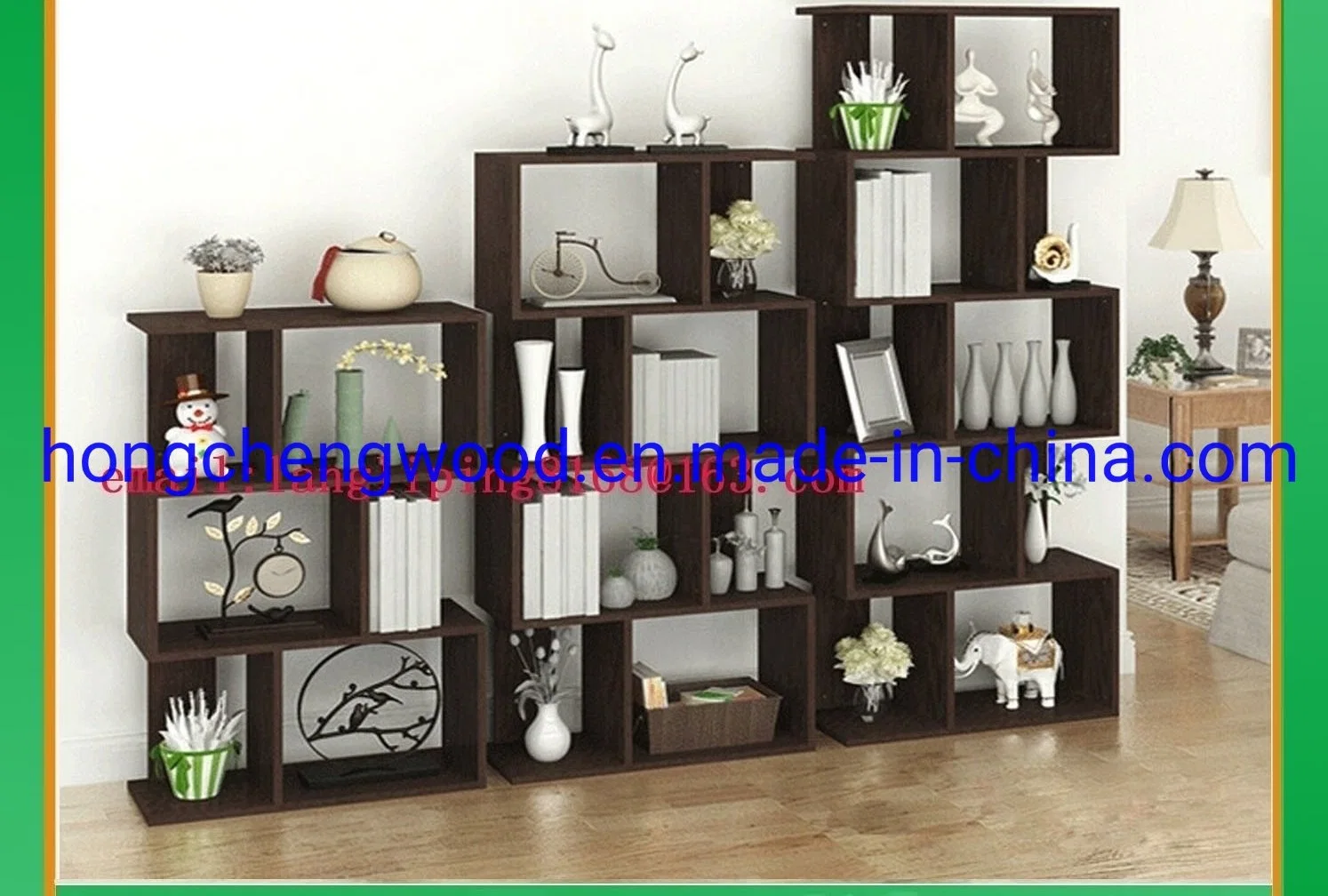 Wooden Bookshelf for The Office and Home Furniture