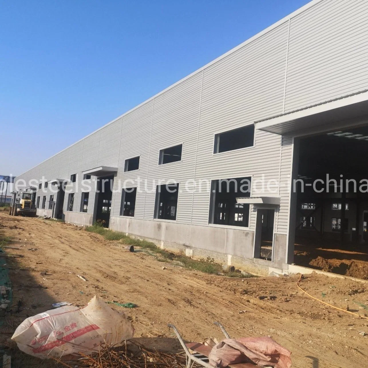 Prefabricated Warehouse Godown Building Construction Prefab Light Modular Metal Steel Structure