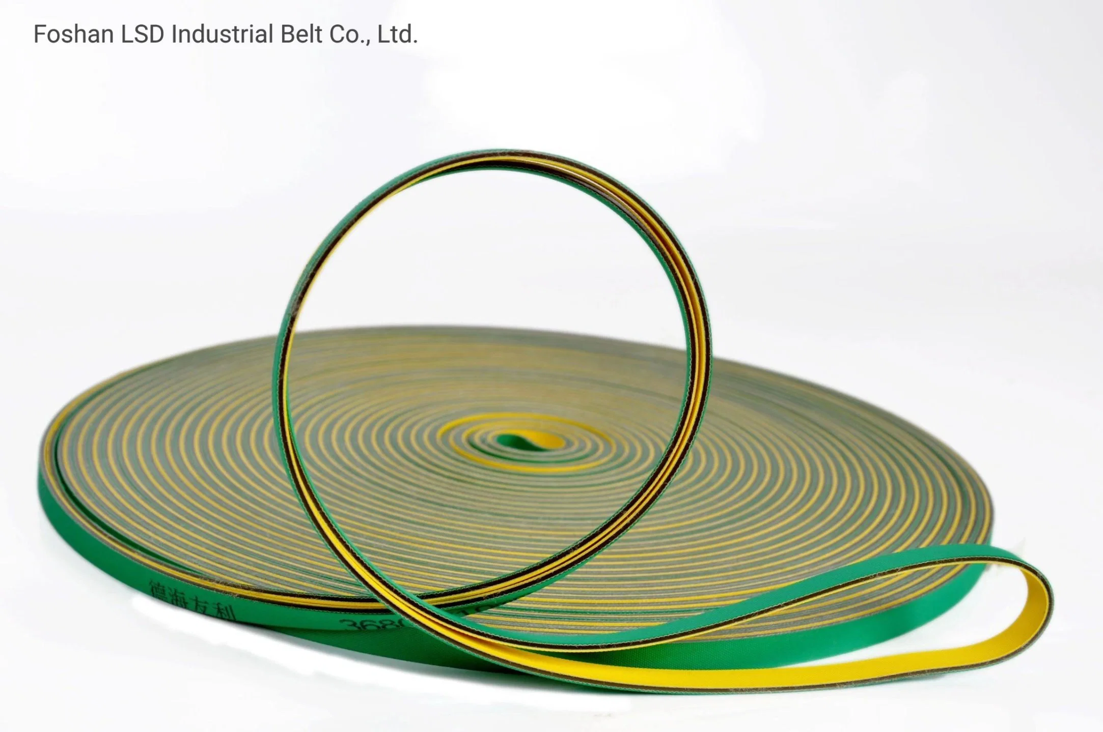 Factory Price with Quality Warranty Industrial Synthetic Elastic Green Yellow Sandwich Flat Transmission Belt