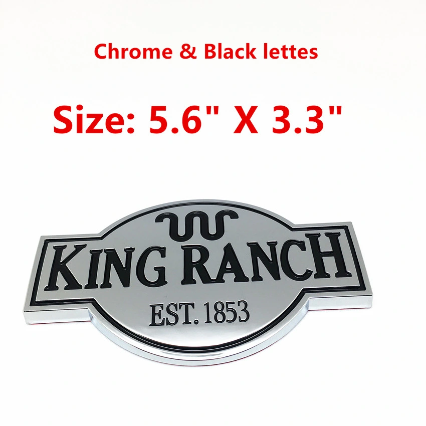 Kingranch Fit for F-150 250 350 Bronco Mustang Emblem Fender Badge Decal Sticker Logo Car Accessories Car Parts Decoration ABS Plastic