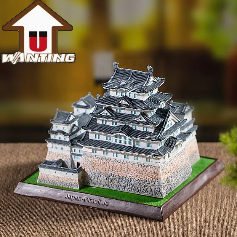 Vente en gros cadeau promotionnel Himeji Castle Office Décoration Japan Travel Building Souvenir touristique