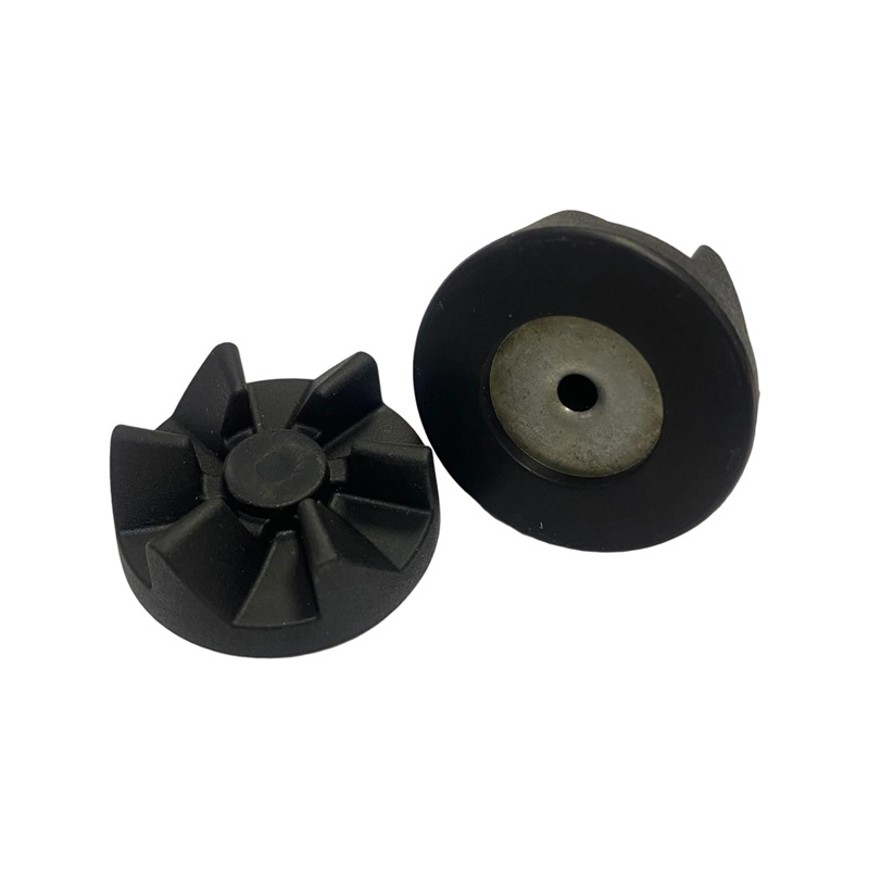 Ustomized EPDM Silicone Nr NBR SBR Shock Absorber Rubber Absorber with Metal Insert