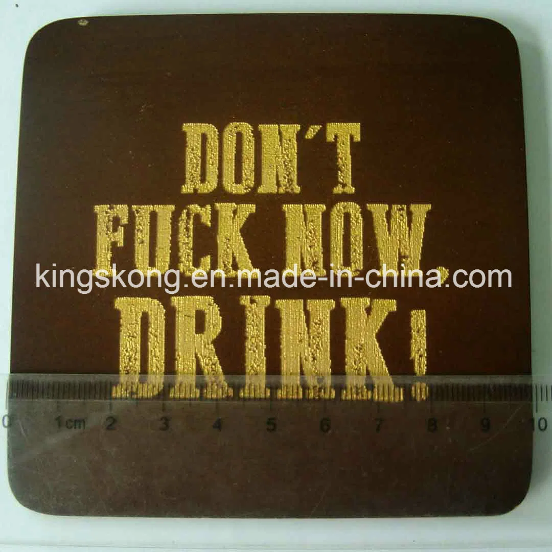 Wholesale/Supplier Promotional MDF Wine Coaster Set with Custom Logo