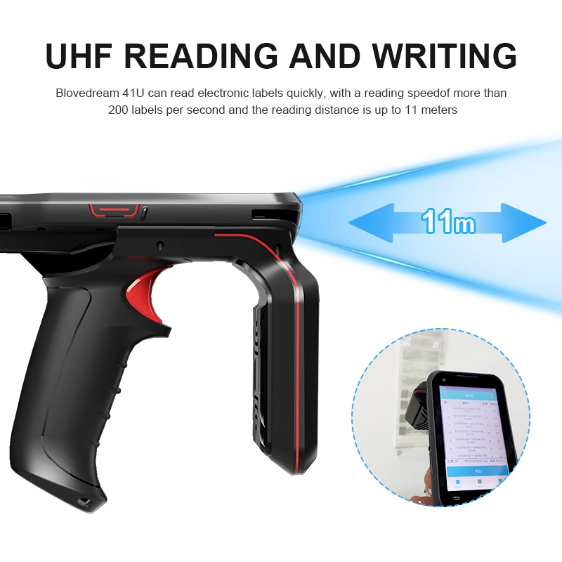 New Android 9.0 NFC Industrial PDA 4inch Barcode Scanner Rugged PDA Device for Warehouse Management