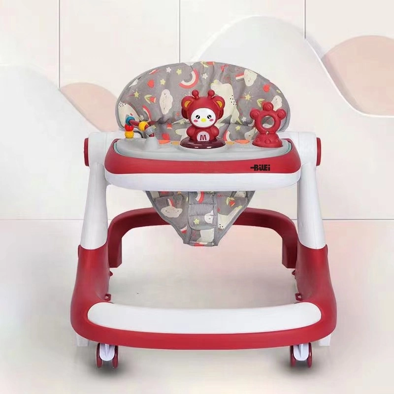 Poussette de voiture de marche multifonction de haute qualité anti-retournement pour très petit enfant Avec plateau à jouets musicaux