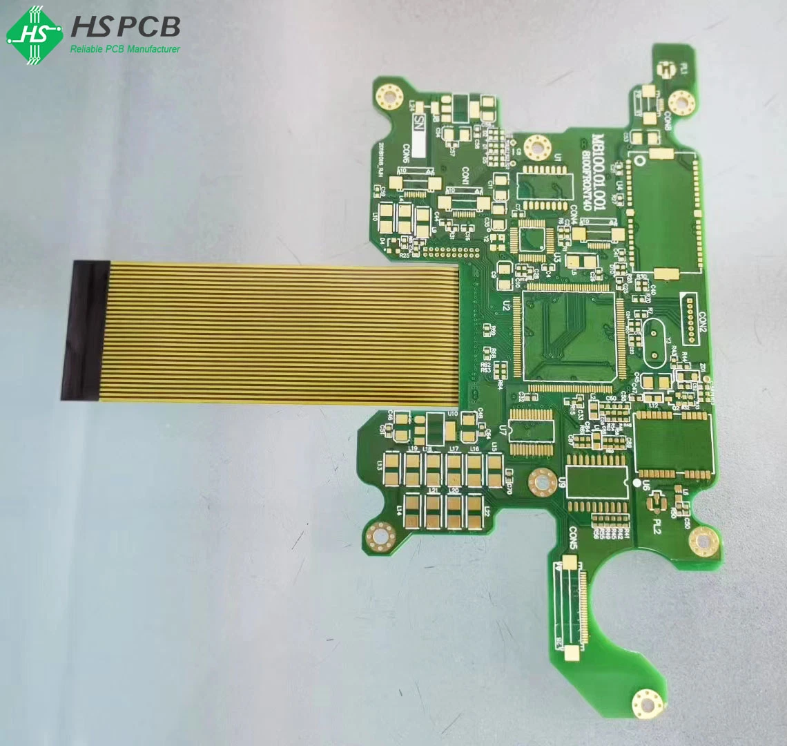 Customized High quality/High cost performance  Coverlay Pi Plus adhesive Stiffener Rigid-Flex PCB Board Manufacturer