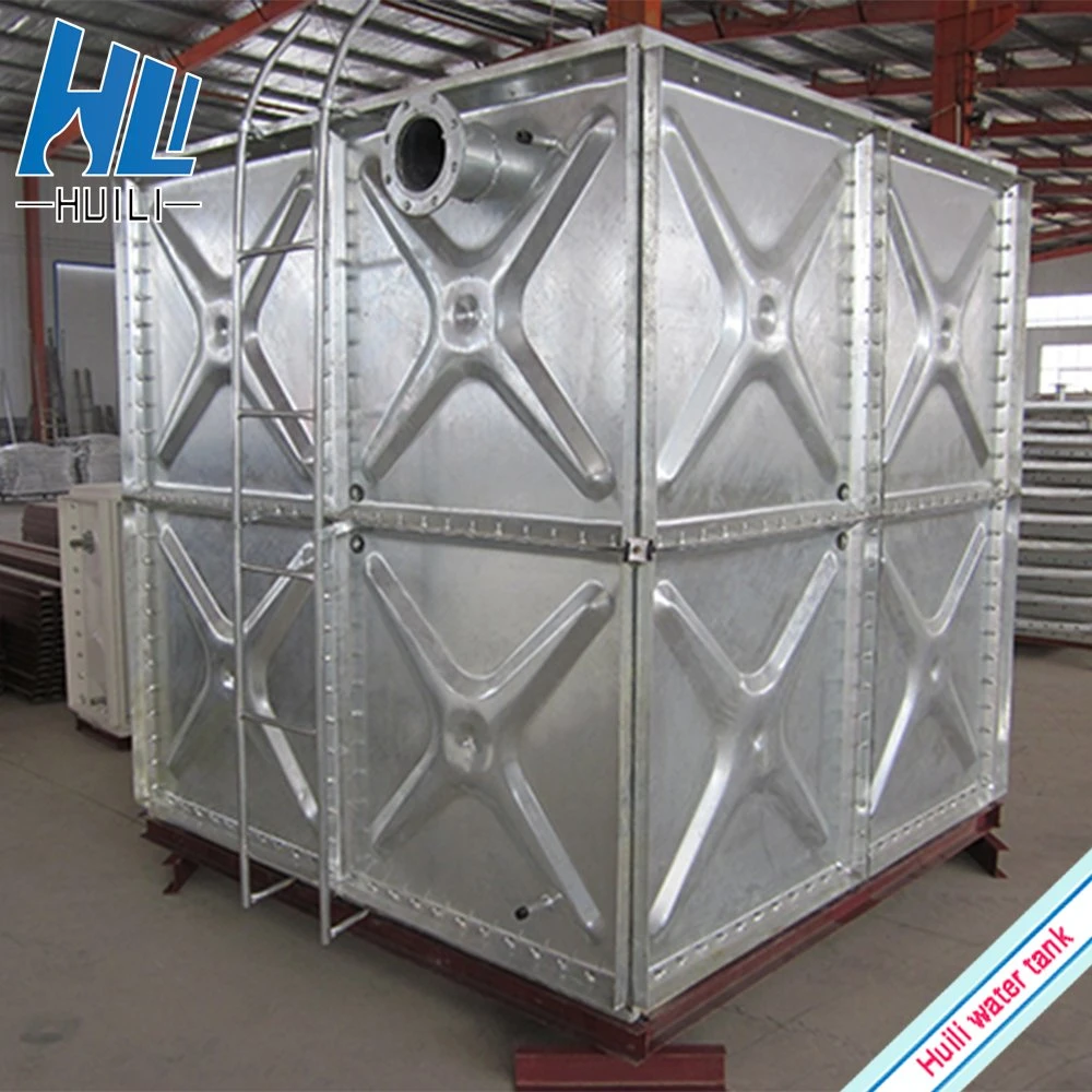 Factory Price Hot Dipped Galvanized Steel Water Storage Tank Square Large Rain Water Tank for Agriculture