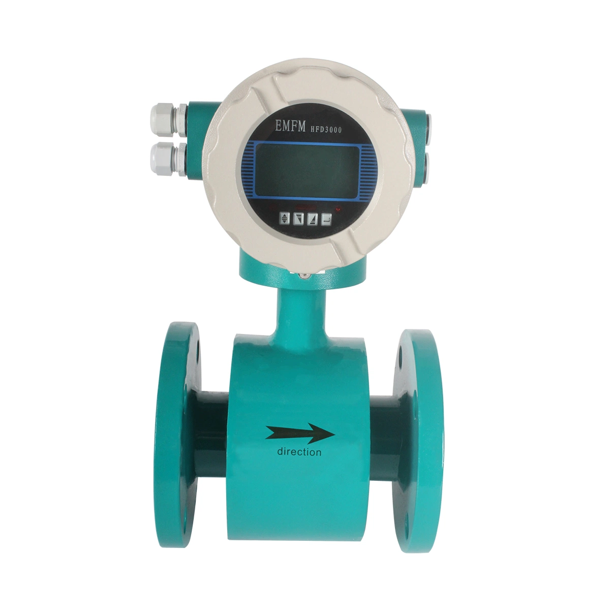 Digital Water Flowmeter Electromagnetic Flowmeter with PFA Liner Electromagnetic Flow Meter 10"