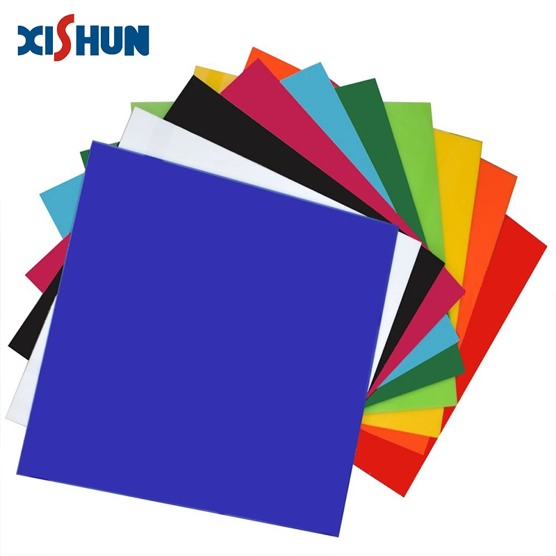 Xishun Vente en gros Panneaux PMMA brillant plein de 4 PI x 8 pi Feuille acrylique en plastique de couleur