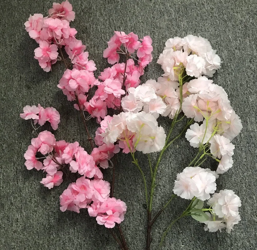 Hochzeit Hängende Seide Kirschblüte Blumen Zweig Künstliche