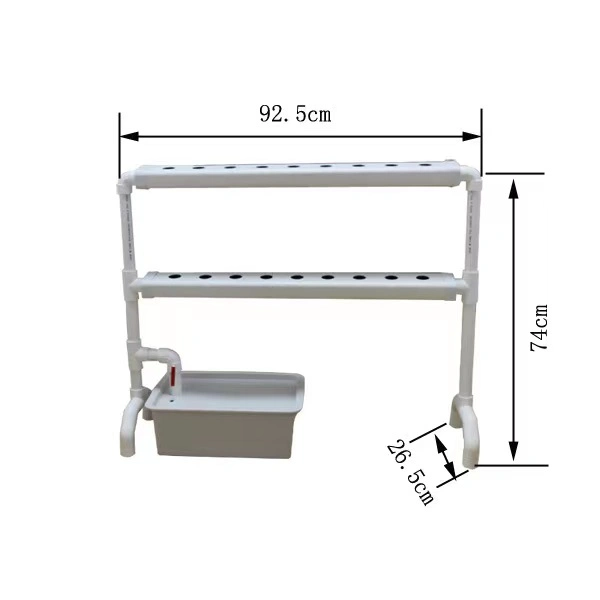 Système de canaux en PVC hydroponique NFT de Greenhouse avec système d'irrigation