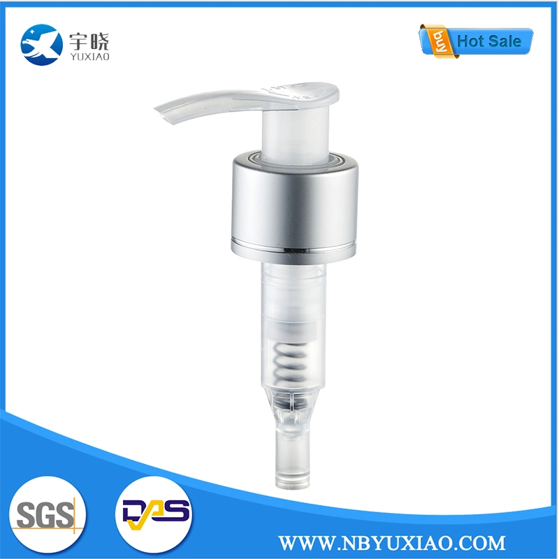 24/410 Transparent Plastic Liquid Shampoo Soap Dispenser Cosmetic Wash Packing Left and Right Rotary Switch Press Type Emulsion Lotion Pump (YX21-1)