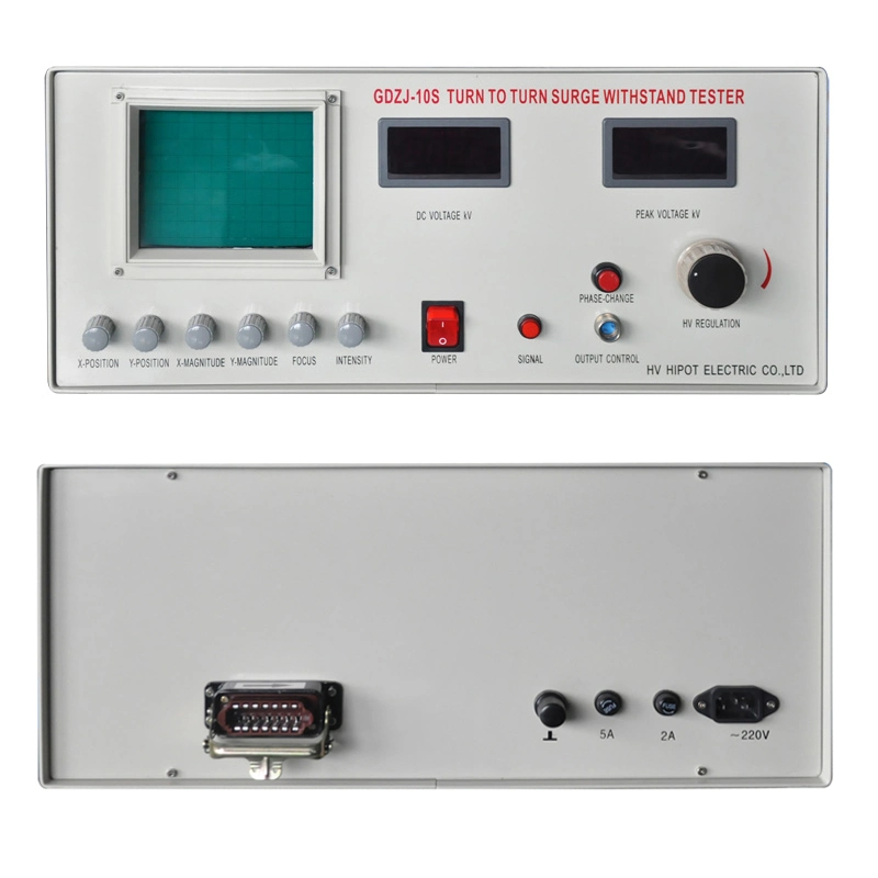 Motor generator transformer turn to turn surge withstand voltage tester