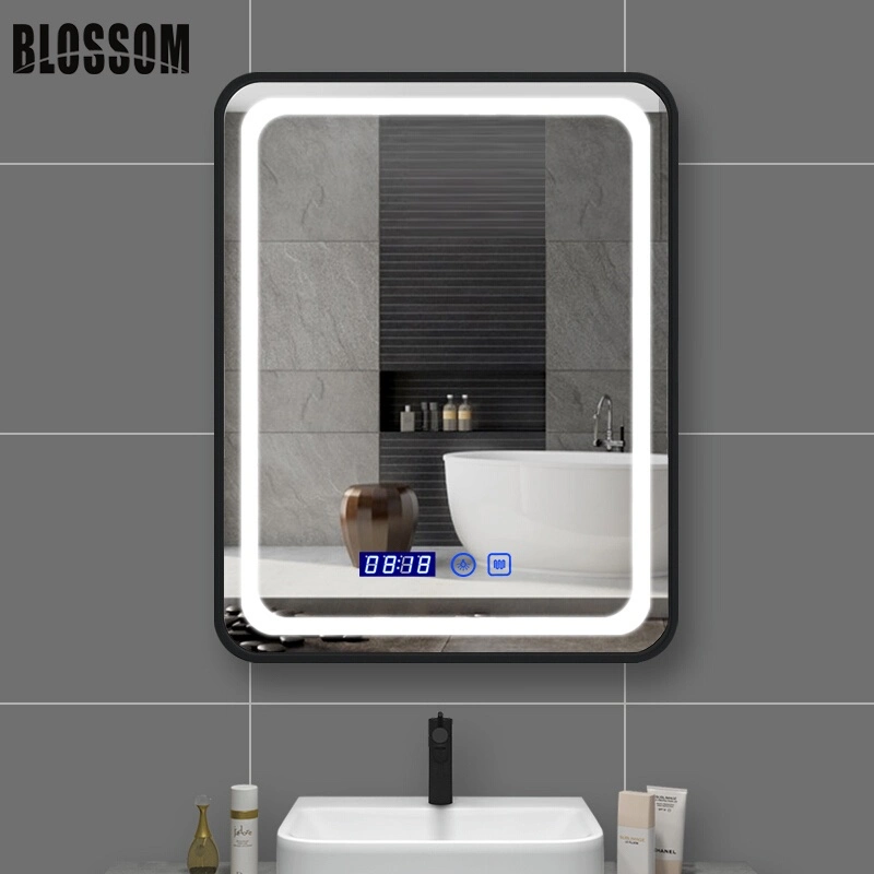 Aluminum Frame Square Modern Bathroom Vanity LED Mirror Light