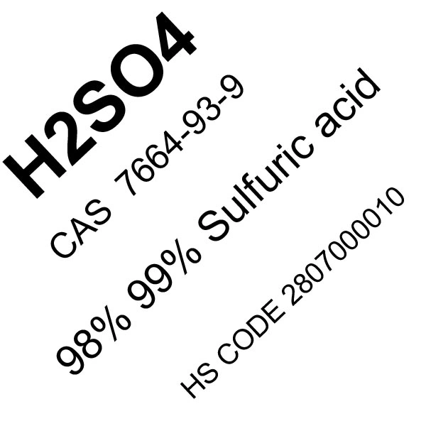 Preço competitivo para a indústria Química CAS 7664-9 3-9 Inorganic Ácido mineral forte sulfúrico