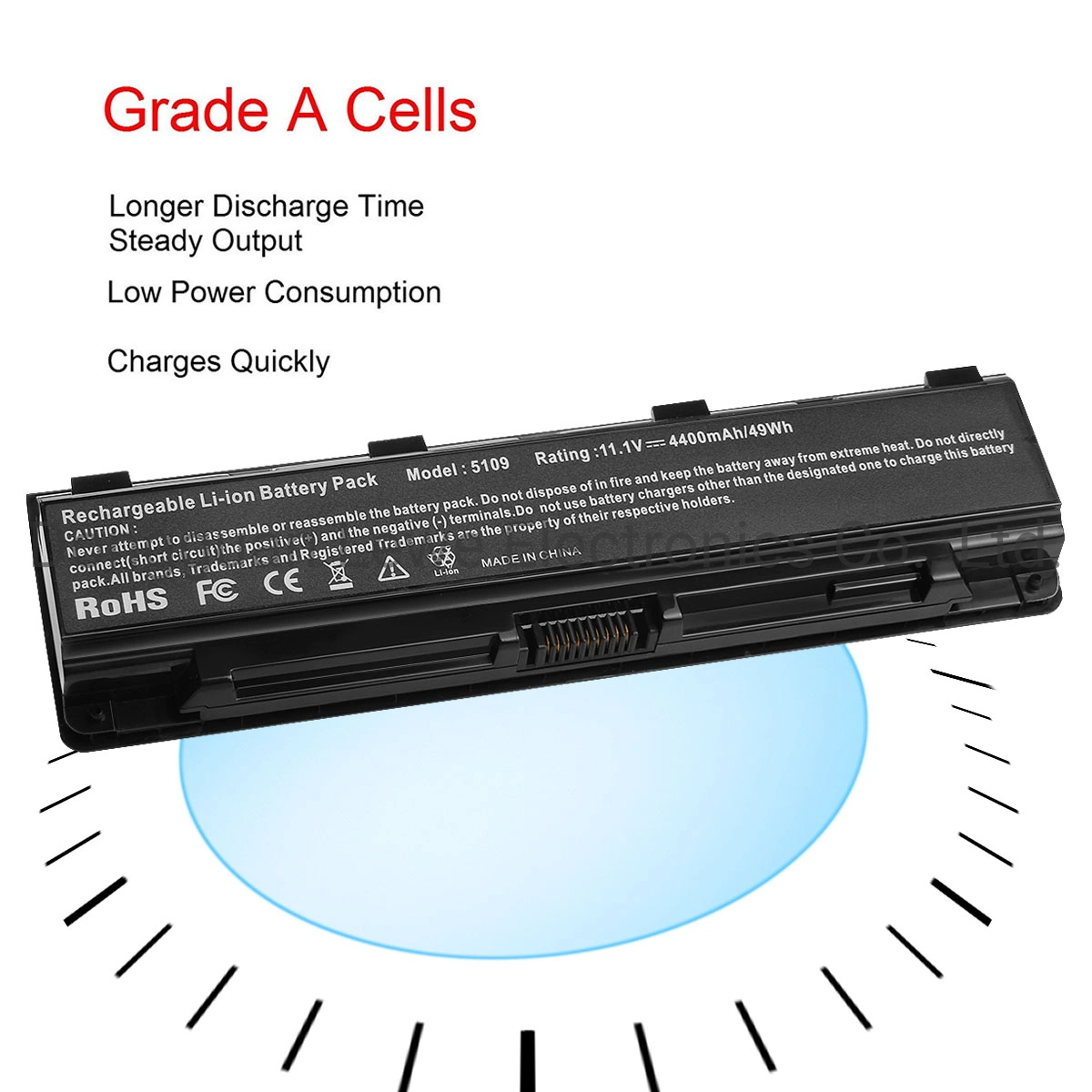 Laptop Battery for Toshiba PA5024u-1brs PA5026u-1brs Pabas260 Pabas262 PA5023u-1brs PA5109u-1brs PA5025u-1brs Satellite S855 C855 C850 L850 L855 Li-ion Battery