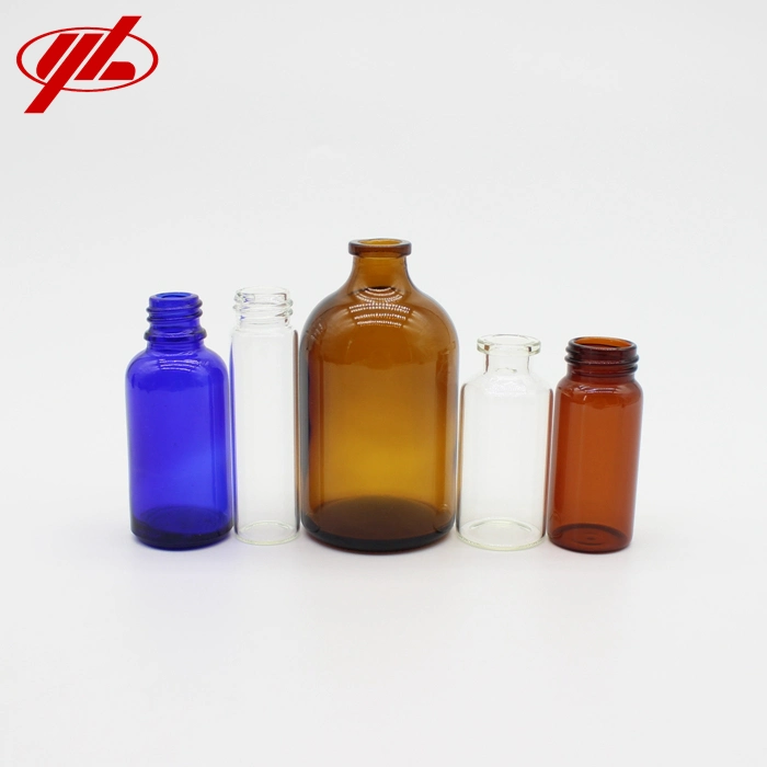 2ml 3ml 5ml 7ml 10ml 30ml 50ml 100ml Tubular or Moulded Small Glass Bottle Vial for Medical Injection or Cosmetic