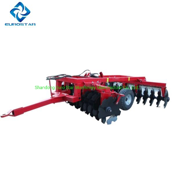 1bz-5.3 Width 5.3m Hydraulic Heavy Duty Disc Harrow for 150-200HP Tractor Trailed Agricultural Machinery Folding Fold Wing Light Opposed Offset China Suppliers