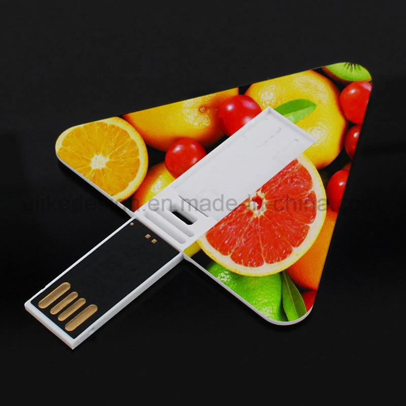 Promotional Triangle Card USB Flash Drive Customized Logo USB Pen Drive 2GB 4GB 8GB