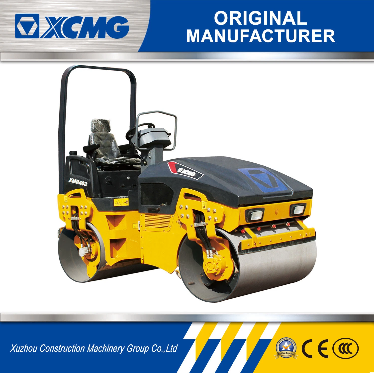 XCMG Xmr403s 4t Smallest Mini Road Roller