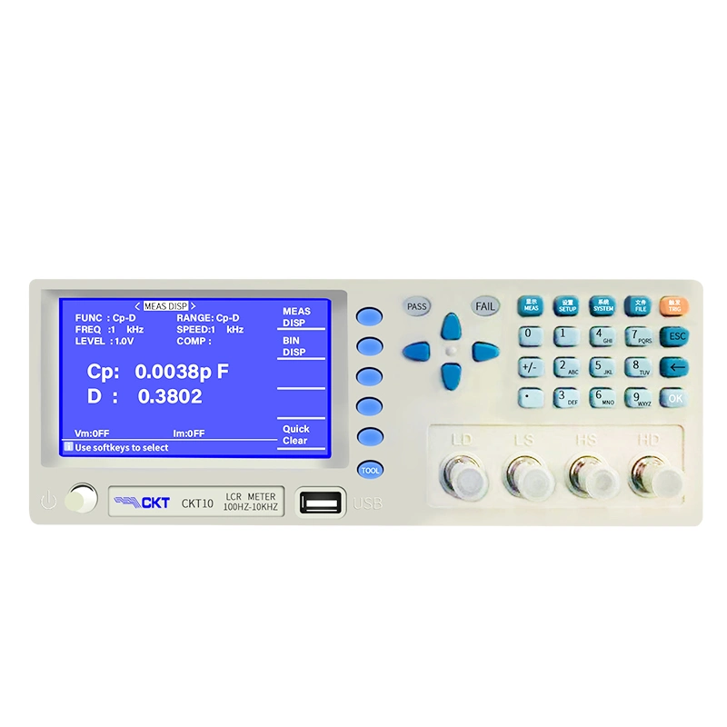 Ckt10A Digital Rcl Meter Capacitance Meter Resistance Meter 100Hz, 120Hz, 1kHz, 10kHz