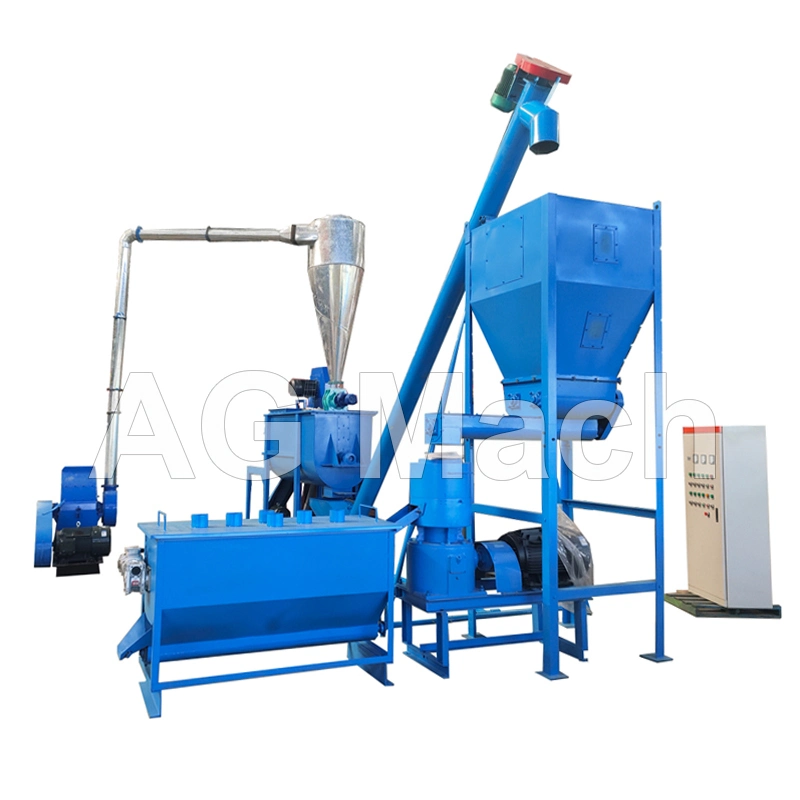 Poultry Feed Processing Equipment Animal Feed Pellet Making Line
