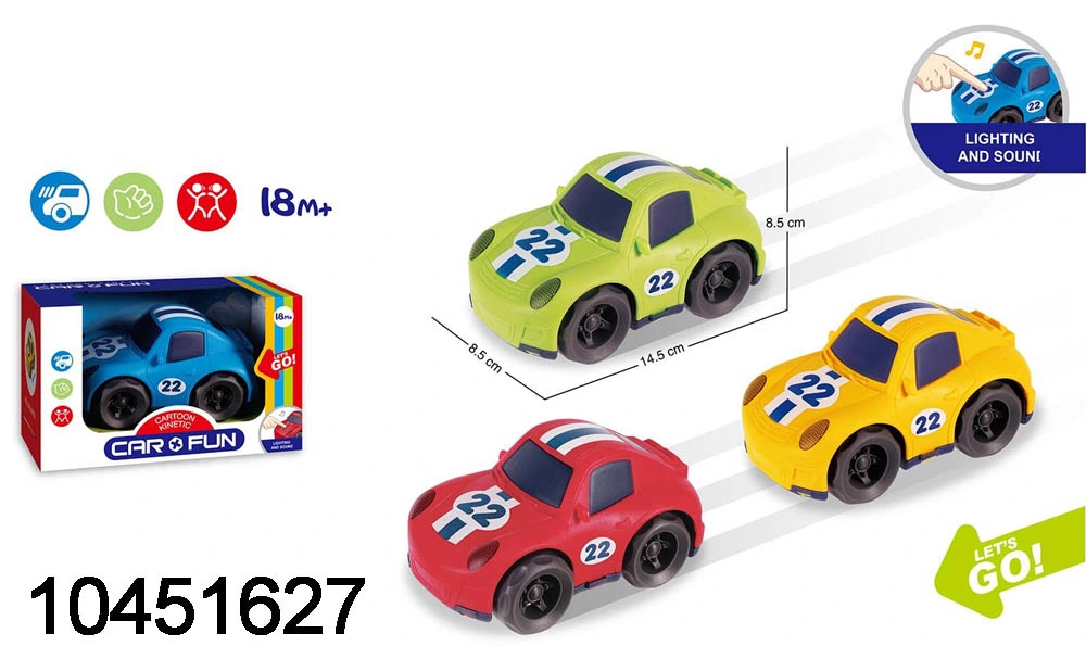 Mini bebé Cartoon inercia Niño empuje y vaya vehículo sin batería Niños Toys coches de fricción para niños pequeños de preescolar (10445736)