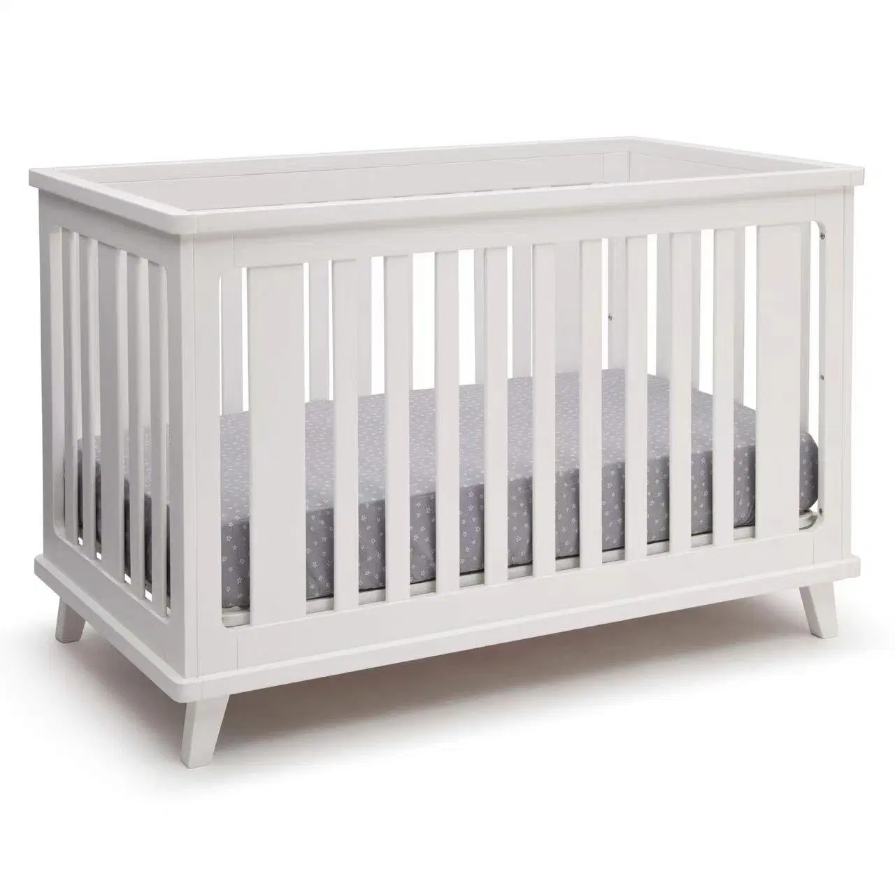 Cuna convertible ajustable de madera blanca de alta calidad 3-in-1 Baby Cuna