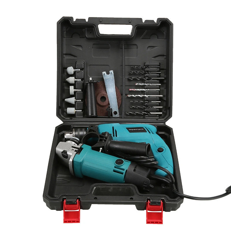 New Multifunctional Electric Drill Screwdriver Electric Sander Two Sets of Impact Drill Grinding Machine Kit