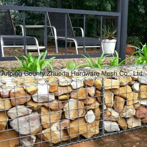 Amazon Ebay Malla al por mayor de 75x75mm cable 4mm soldado Gabion jaulas para jardinería (WGB)