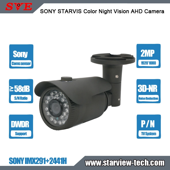 Sony Imx291 Dwdr Utc BNC OSD 3D-Nr Noise Reduction Starvis Color Night Vision Waterproof IP66 Level Ahd BNC Security Bullet Camera