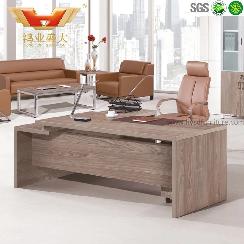 Modern Melamine Executive Table with L Shape Return (HY-JT05)