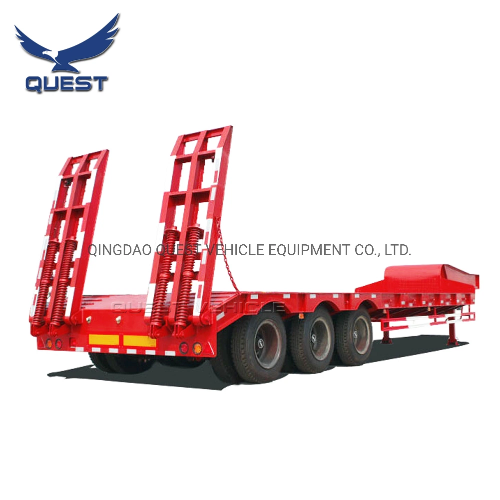 Quest Excavator Transporter 60 Ton 3axle Gooseneck Lowbed Semi Trailer