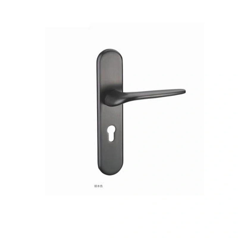 Zinc Aluminum Die Casting Factory Price Matte Black Door Lock Plate Zinc Alloy Door Handle Gold Plated Zamak Door Lever Handle