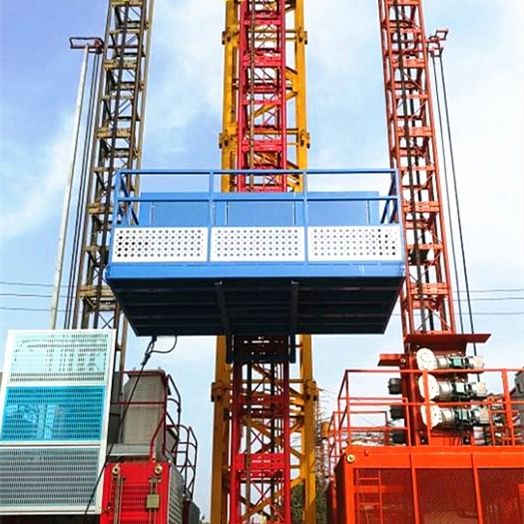 Safety New Type Open Top Cabin Sc200 Construction Platform Material Hoist