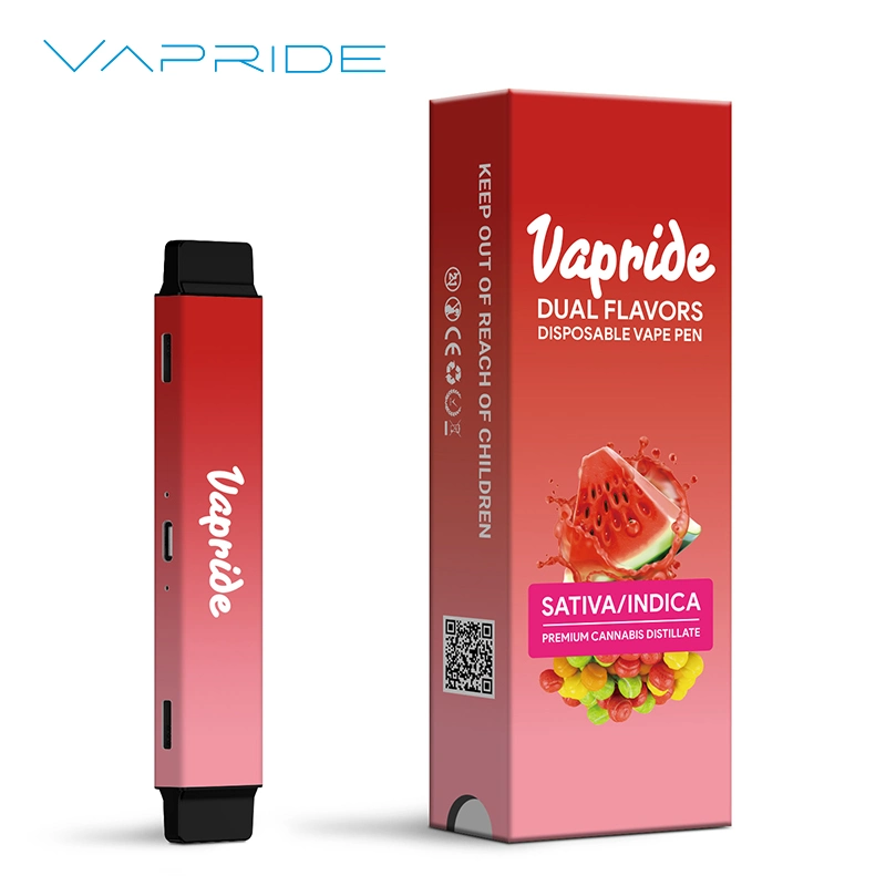 Vapride Twin Pod Sativa Indica 2g Oil Vaporizer Disposable Vape