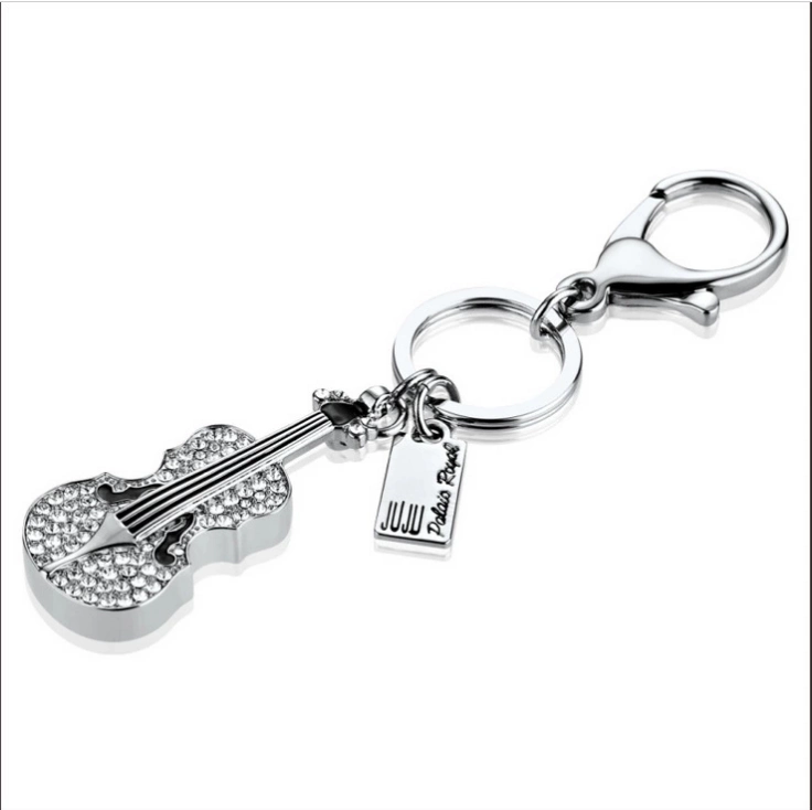 USB 2.0 Metal Violin Smart Flash Drive Crystal Memory Stick