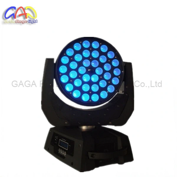 36 * RGBW 10W High Power LED de 4-en-1 con la función de Zoom moviendo, Faro