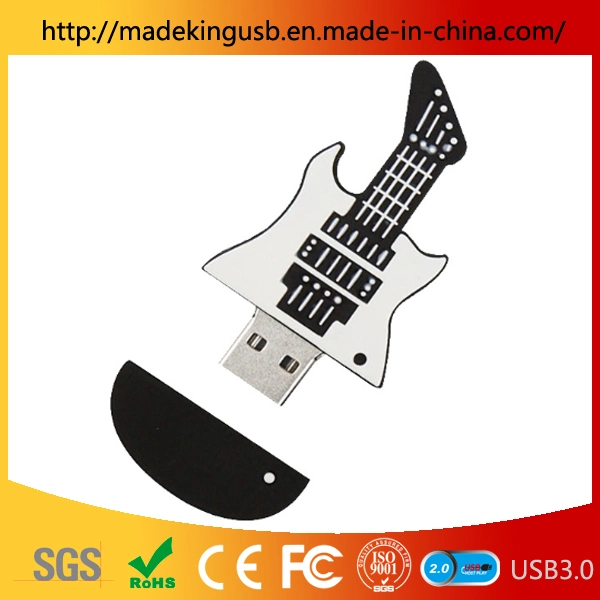 Geschenk Custom PVC Musikinstrument Gitarre USB-Flash-Laufwerk