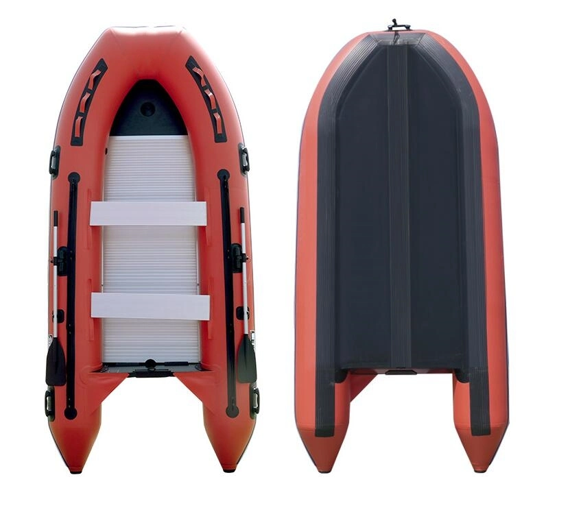 Source Factory Customized Fishing Canoe PVC Red Fishing Rowing Boat with Cheap Price