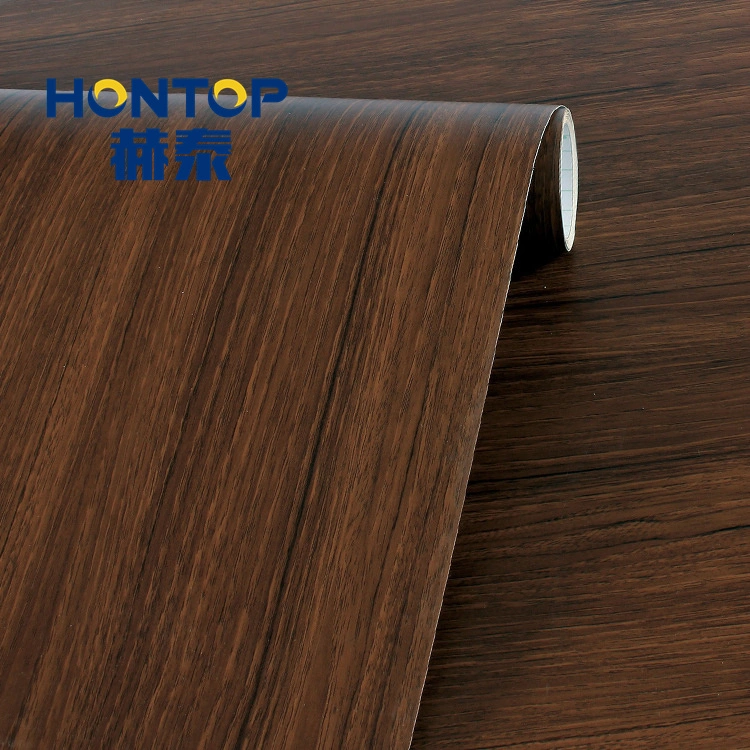 Wood Effect Grain Film Lamination PVC Membrane Wall Panel Decoration Film